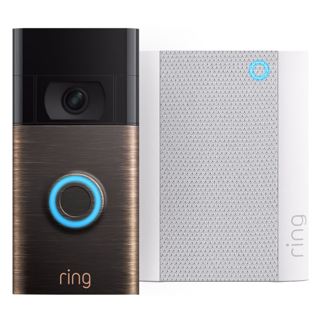 Ring Video Doorbell Gen. 2 Lichtbrons + Chime Gen. 2 (2020)