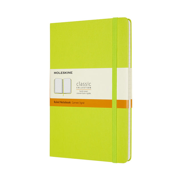 Notitieboek moleskine large 130x210 ln hc lem gn