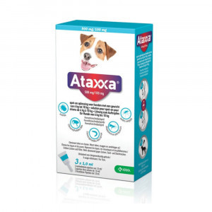 Ataxxa 500 mg/100 mg spot-on hond (4 tot 10 kg) 3 pipetten