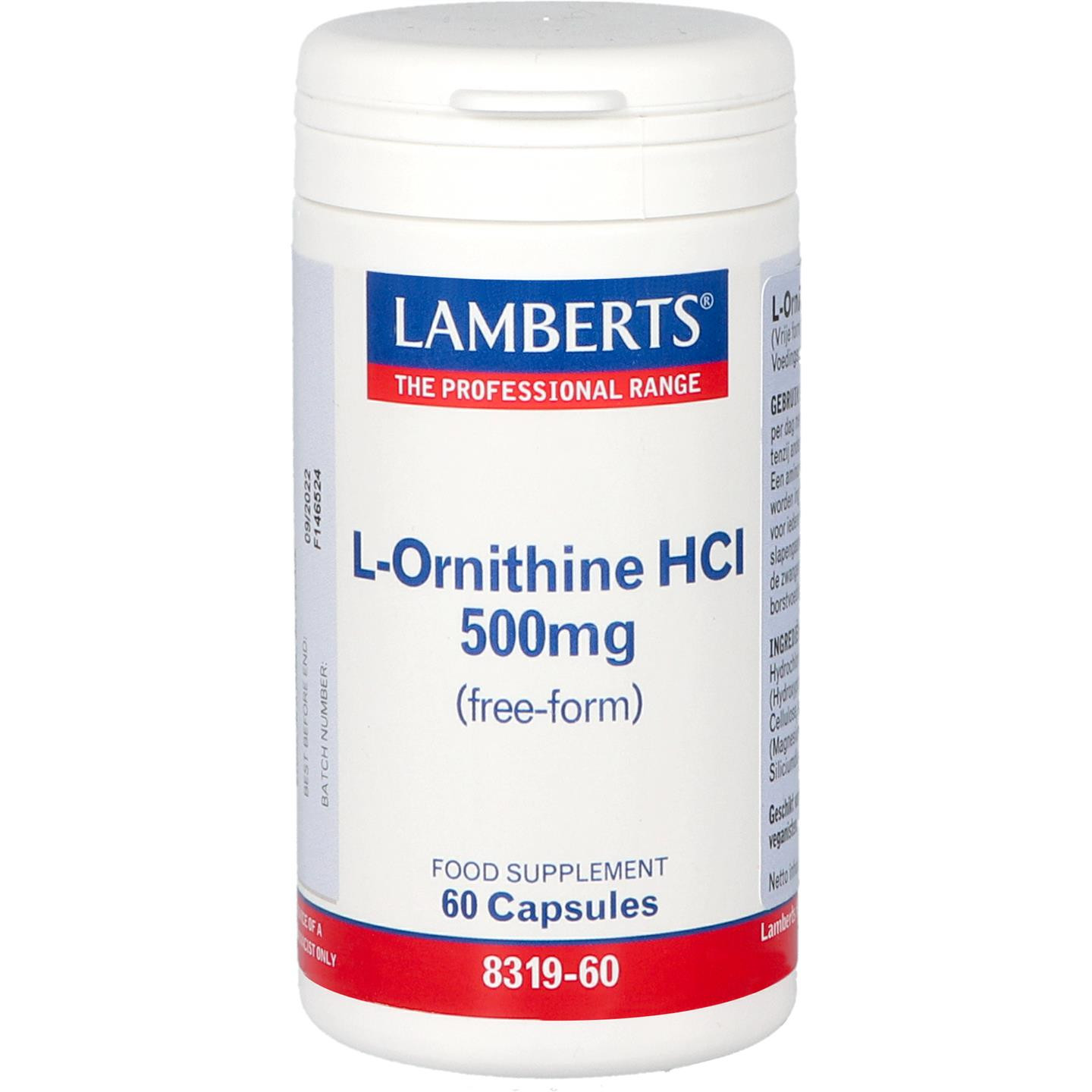 L-Ornithine HCl 500 mg