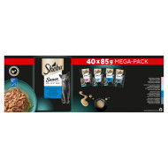 Sheba Delicatesses Vis in saus maaltijdzakjes kat voordeelpack (40 x 85 gr) 2 verpakkingen (80 x 85 g)