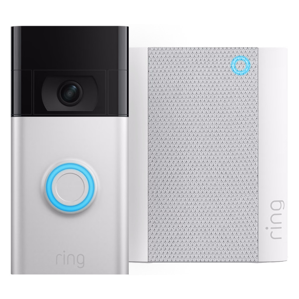 Ring Video Doorbell Gen. 2 Nikkel + Chime Gen. 2 (2020)