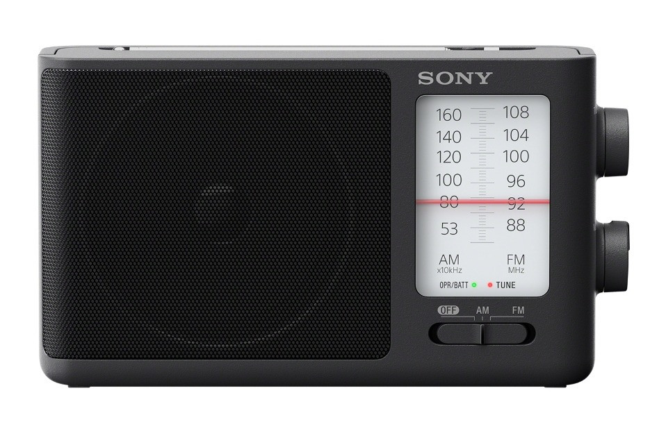 Sony ICF-506 FM radio Zwart