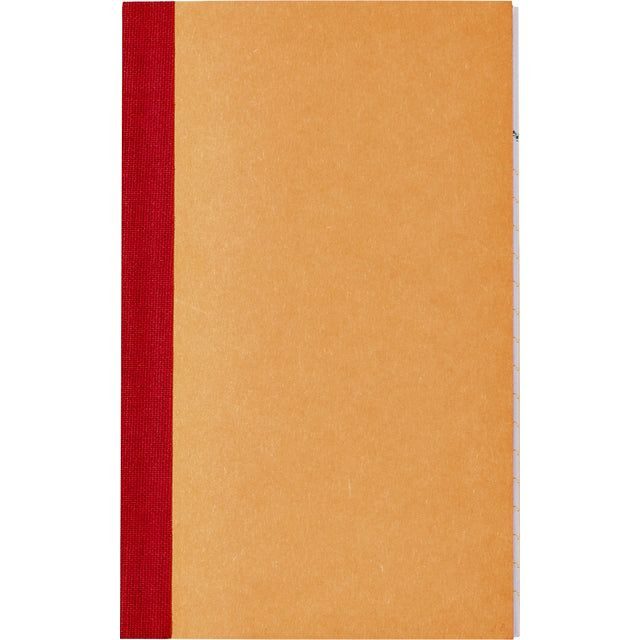 Kasboek 135x83mm 1 kolom 72blz oranje