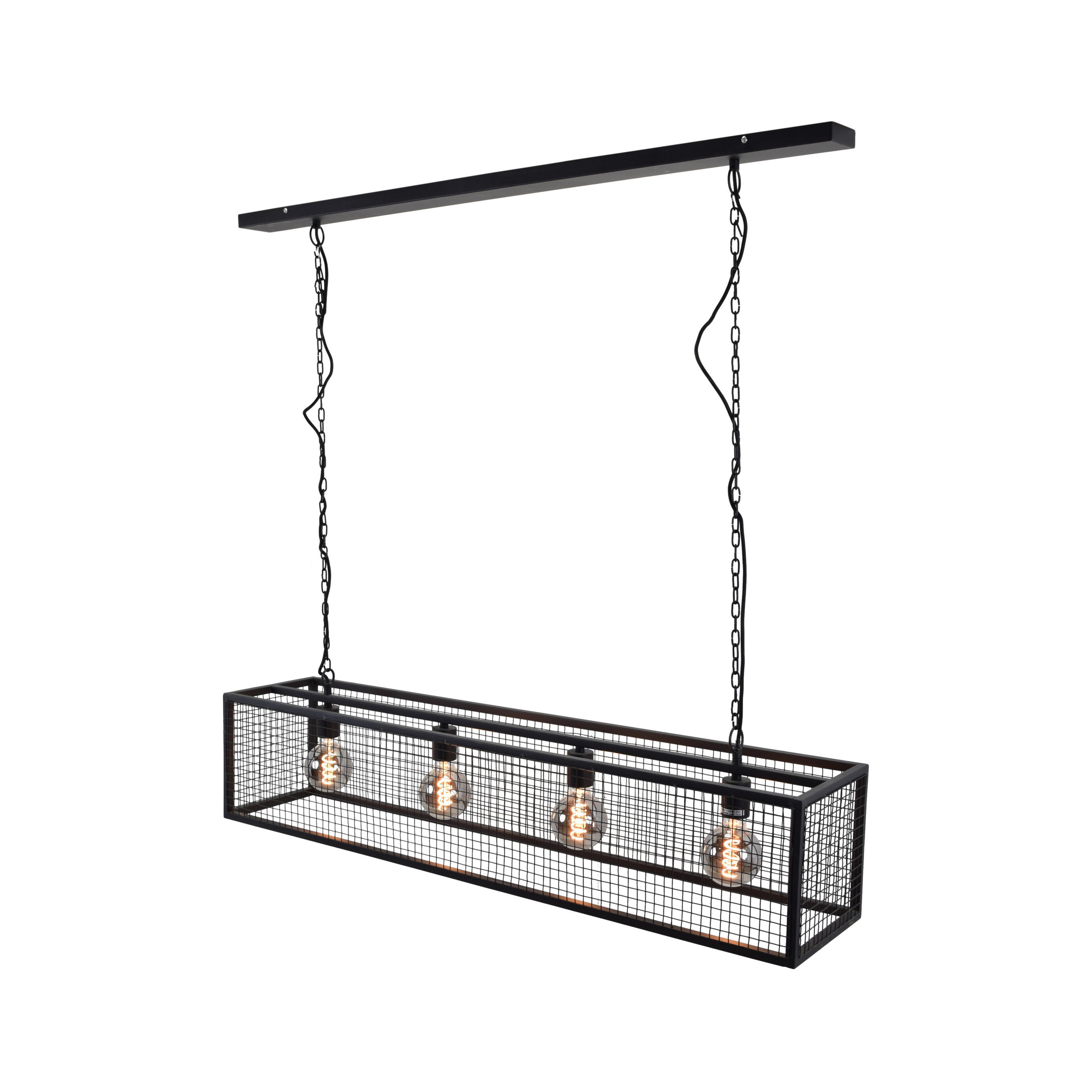 Urban Interiors Hanglamp Frame 4-lamps - Zwart