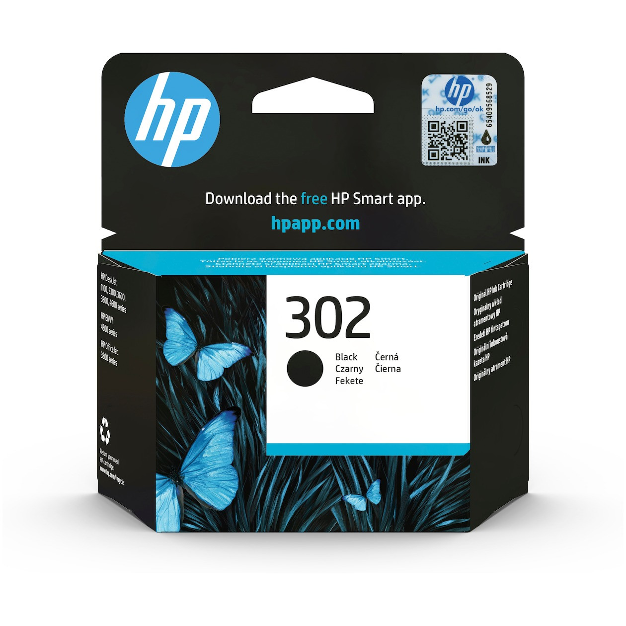 HP 302 Cartridge Inkt Zwart