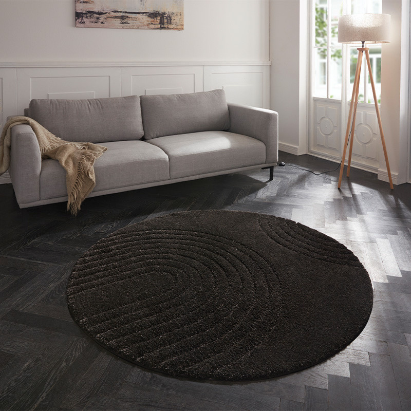 Vloerkleed Norwalk Antraciet - Mint Rugs - Rond - Dekbed-Discounter.nl