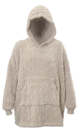 Unique Living hoodie pleun 70x50x87cm chateau grey