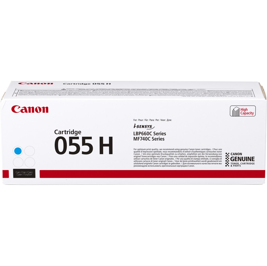 Canon 055 H Toner Cyaan (Hoge capaciteit)