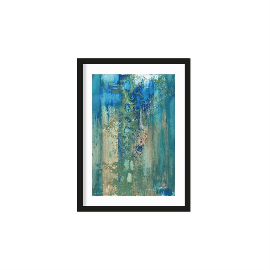 Urban Cotton Artprint Blue Green Abstract