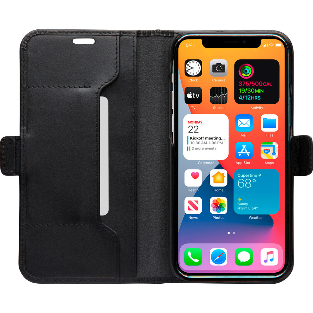 DBramante1928 Copenhagen Slim Apple iPhone 12 Pro Max Book Case Leer Zwart