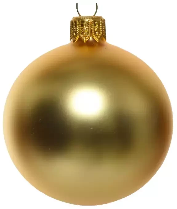 Decoris grate gouden matte kerstballen 15cm