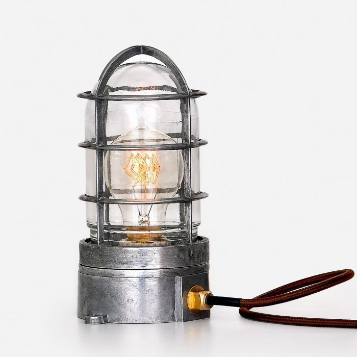 Настольная лампа Steampunk Cage Glass Edison Table lamp