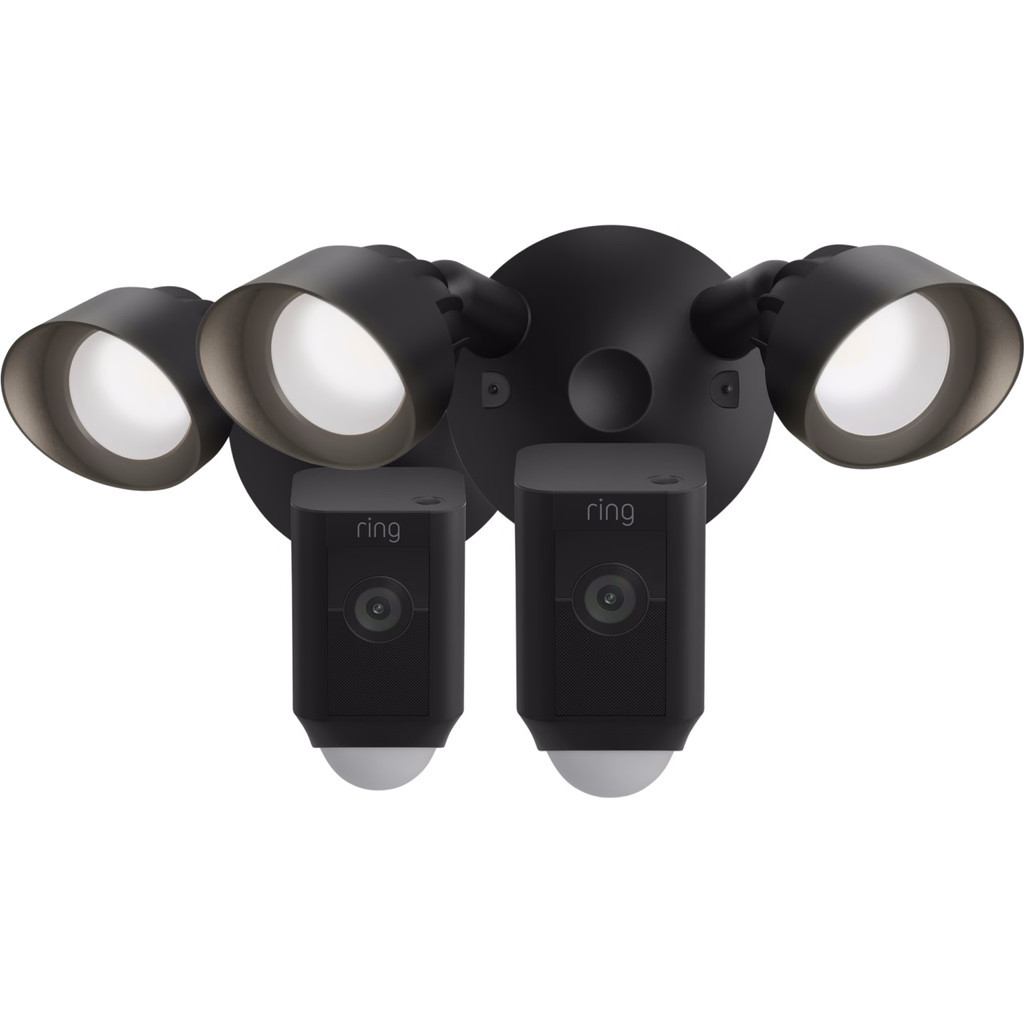 Ring Floodlight Cam Wired Plus Zwart Duo-pack