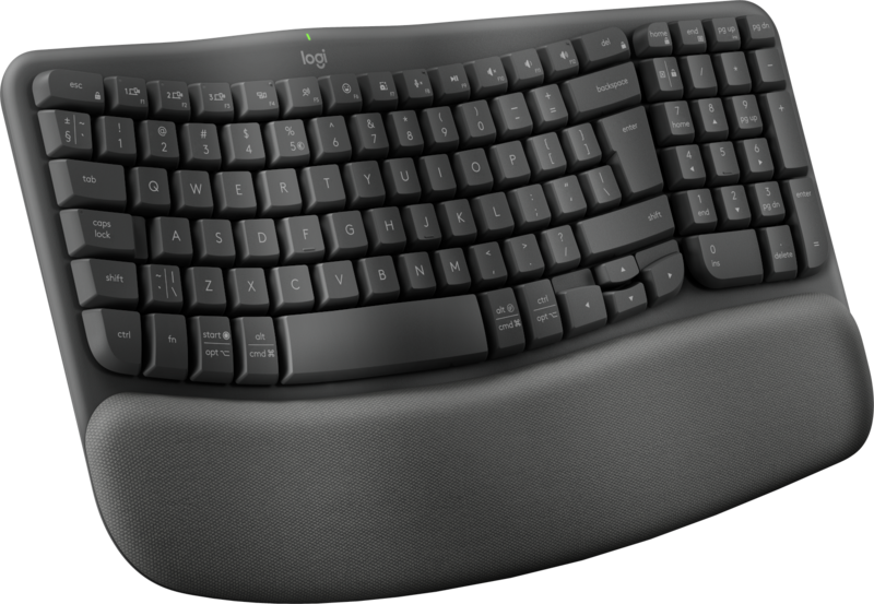 Logitech Wave Keys Draadloos Ergonomisch Toetsenbord QWERTY