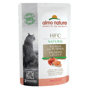 Almo Nature HFC Natural zalm met pompoen natvoer kat (55 g) 48 x 55 g