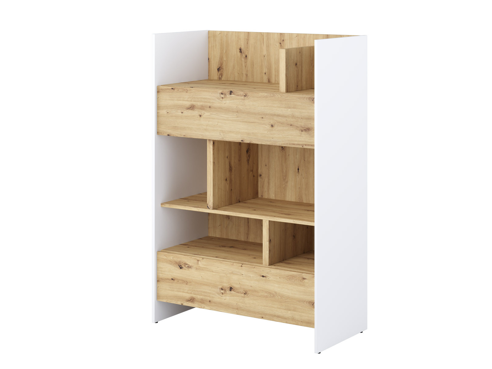 Boekenkast CONCEPTION PRO 138 cm wit/artisan eik