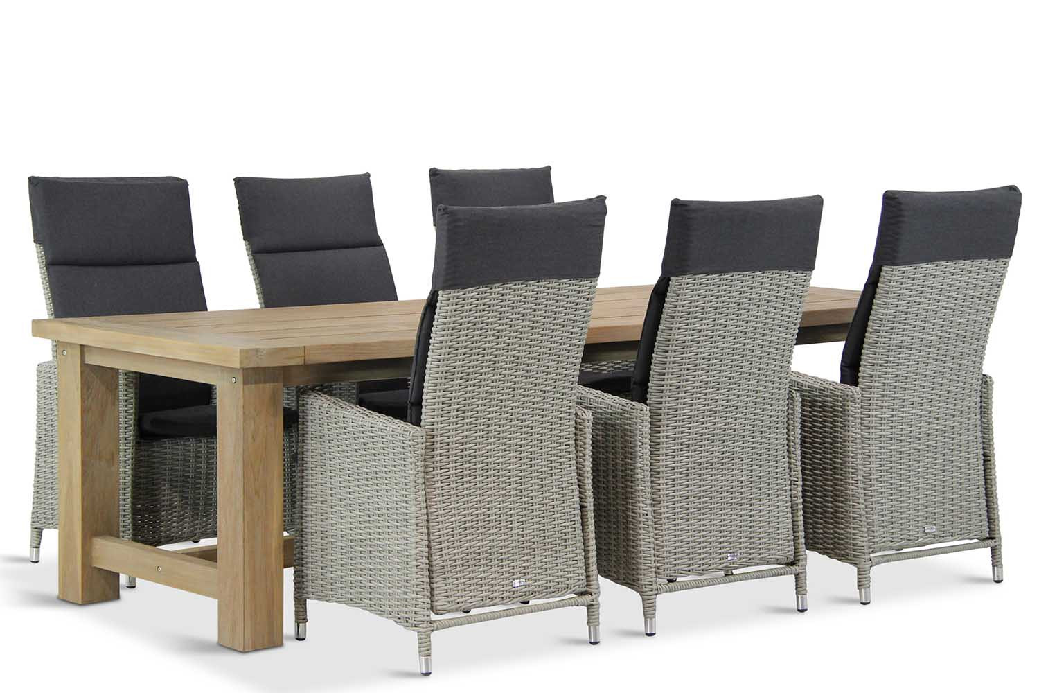 Garden Collections Madera/Fourmile 260 cm dining tuinset 7-delig