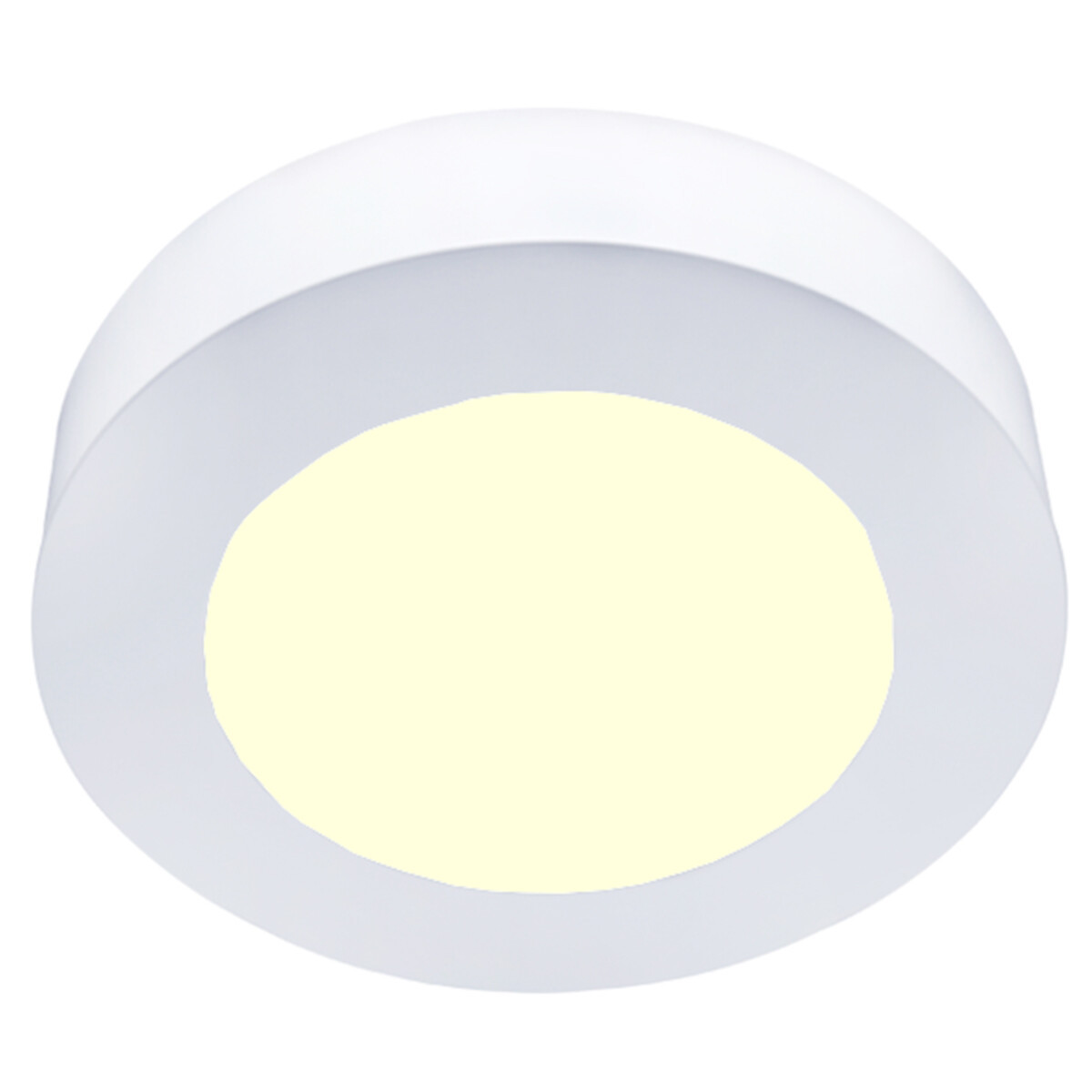 LED Downlight Slim Pro - Aigi Strilo - Opbouw Rond 6W - Warm Wit 3000K - Mat Wit - Kunststof