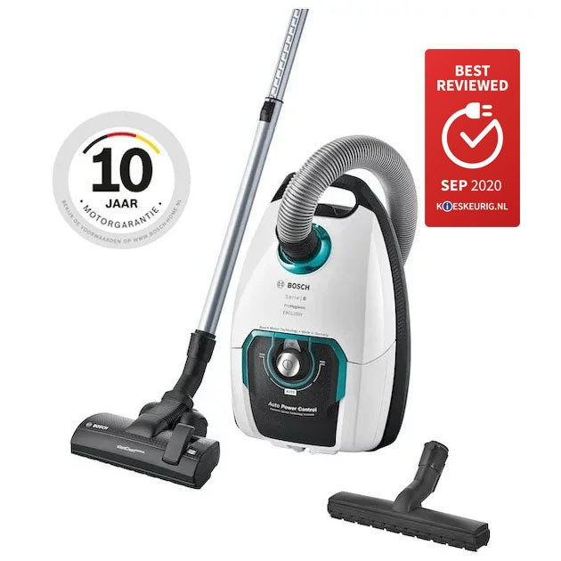 Bosch BGL8HYG1 Stofzuiger met zak Wit