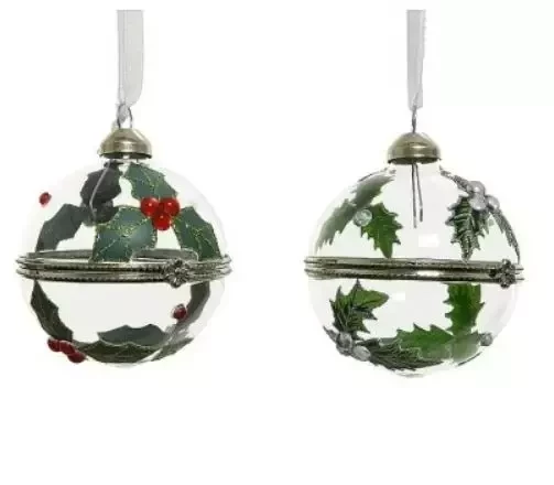 Kerstbal glas d6cm cadeau deco ass2