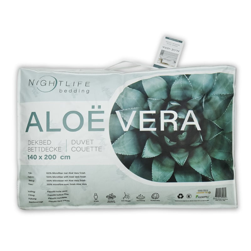 All season Dekbed Natural Aloë Vera - 200x220 cm (Tweepersoons) - Nightlife - 450 Gram - Dekbed-Discounter.nl