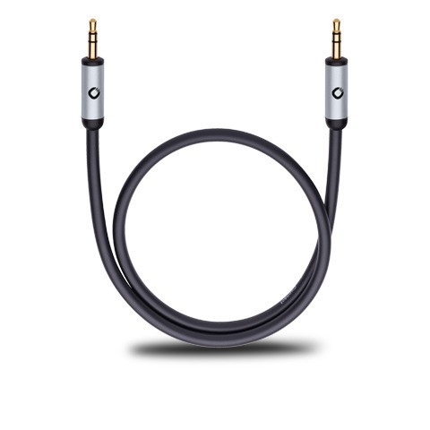 Oehlbach Mobiele audiokabel, 3,5 mm jack naar 3,5 mm jack lengte 3 meter Extender Zwart