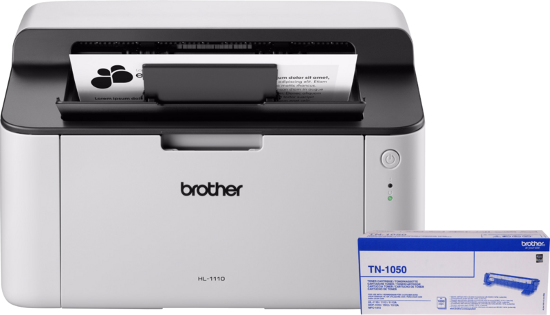 Brother HL-1110 + 1 extra zwarte toner