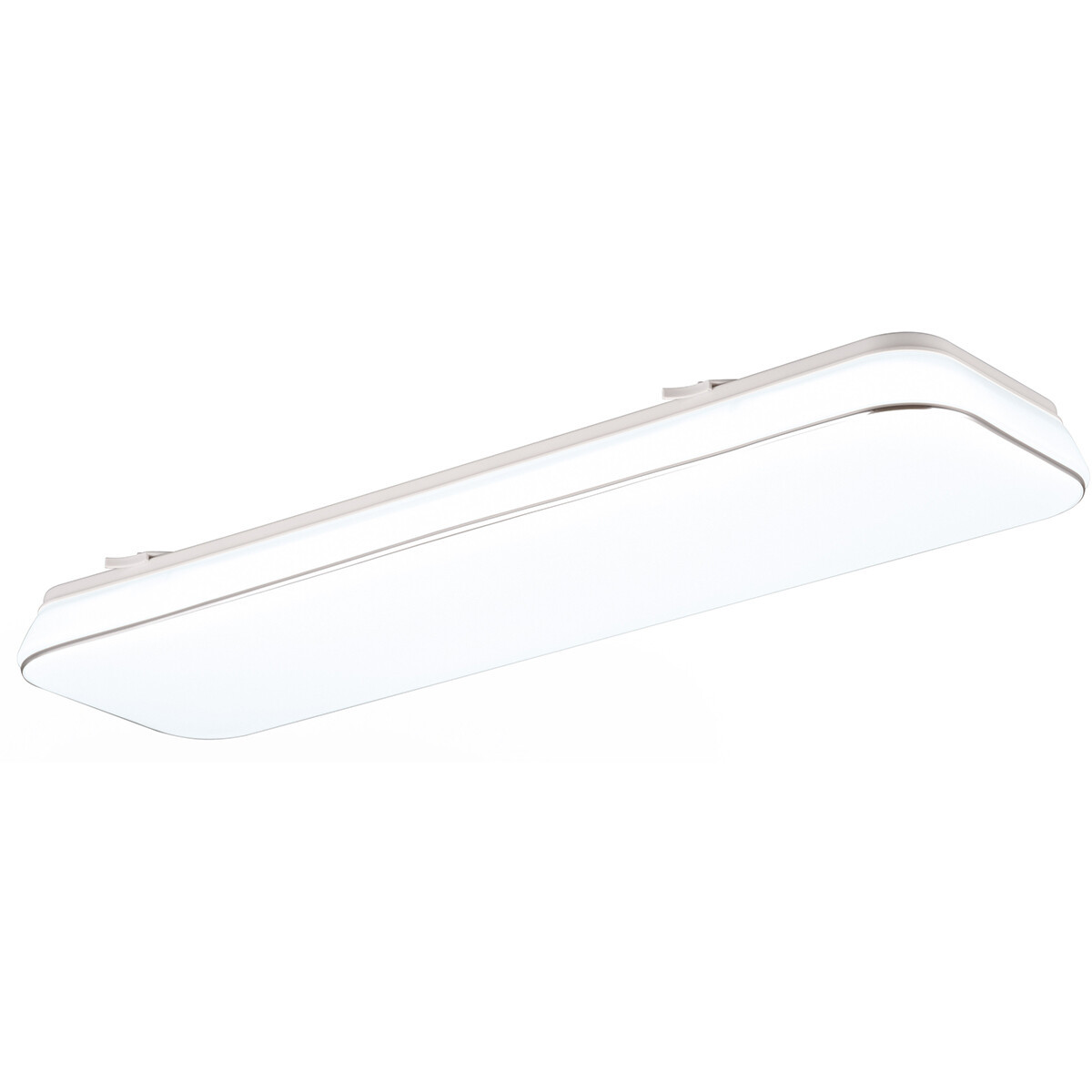 LED Plafondlamp - Plafondverlichting - Trion Lana - 28W - Natuurlijk Wit 4000K - Dimbaar - Rechthoek - Wit - Kunststof