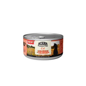 Acana Premium Paté zalm met kip natvoer kat (85 g) 1 tray (24 x 85 g)