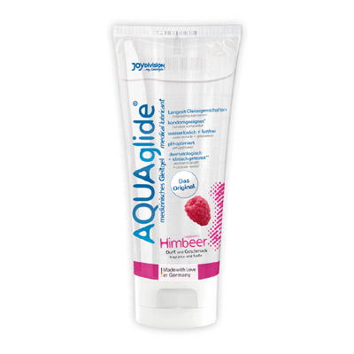 Joydivision AQUAglide Neutral - Flavored Waterbased Lubricant - Raspberry - 3 fl oz / 100 ml