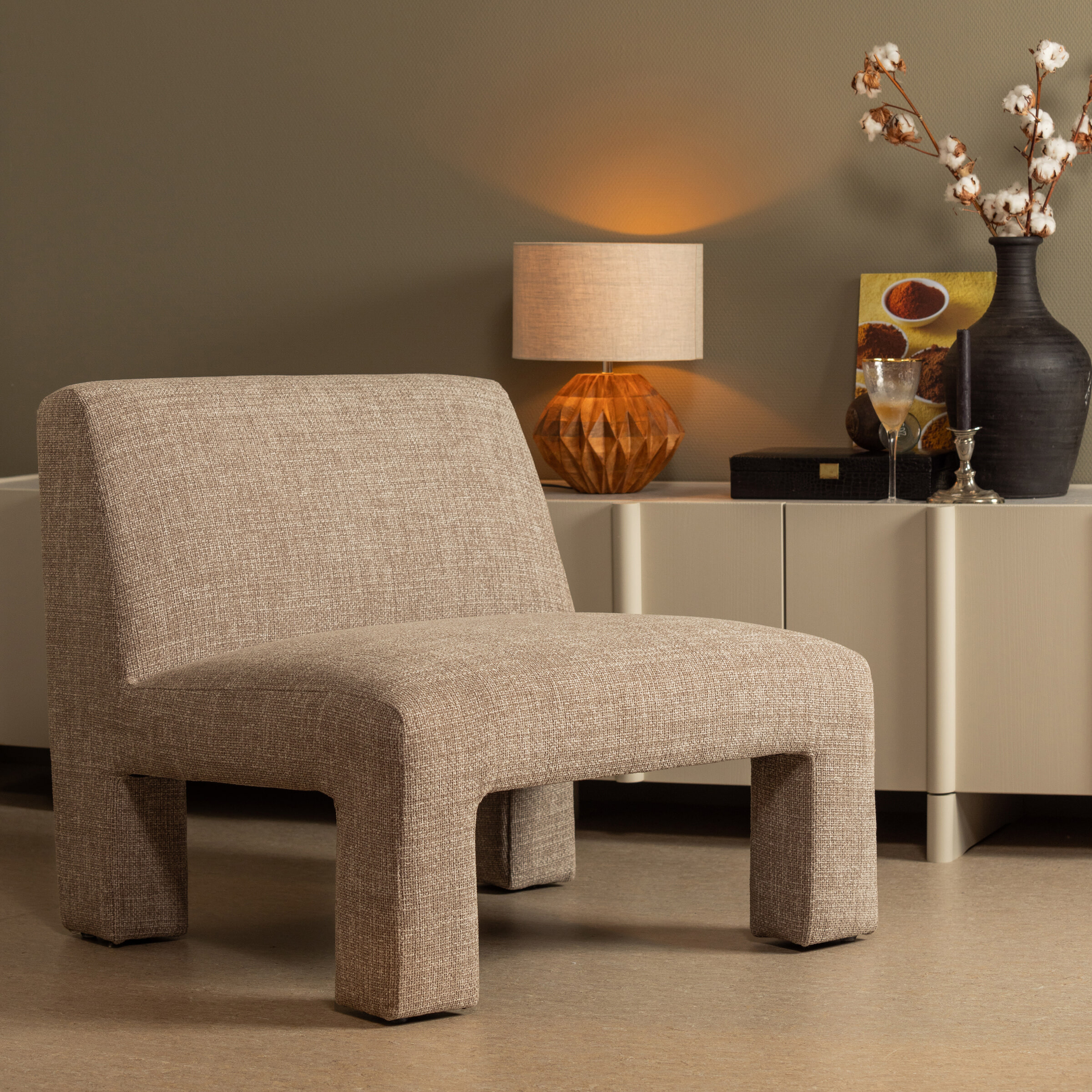 WOOOD Exclusive Fauteuil Lavid Geweven