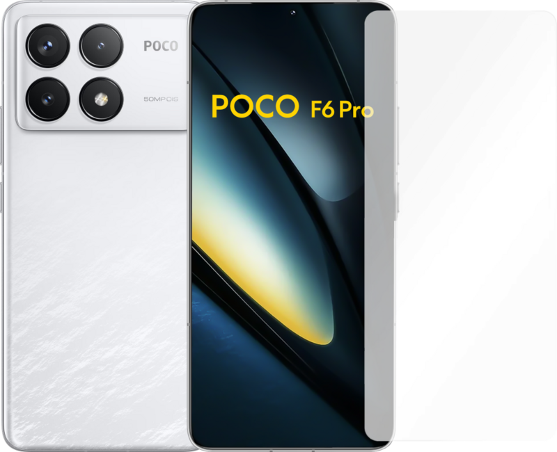 POCO F6 Pro 512GB Wit 5G + Just in Case Tempered Glass Screenprotector