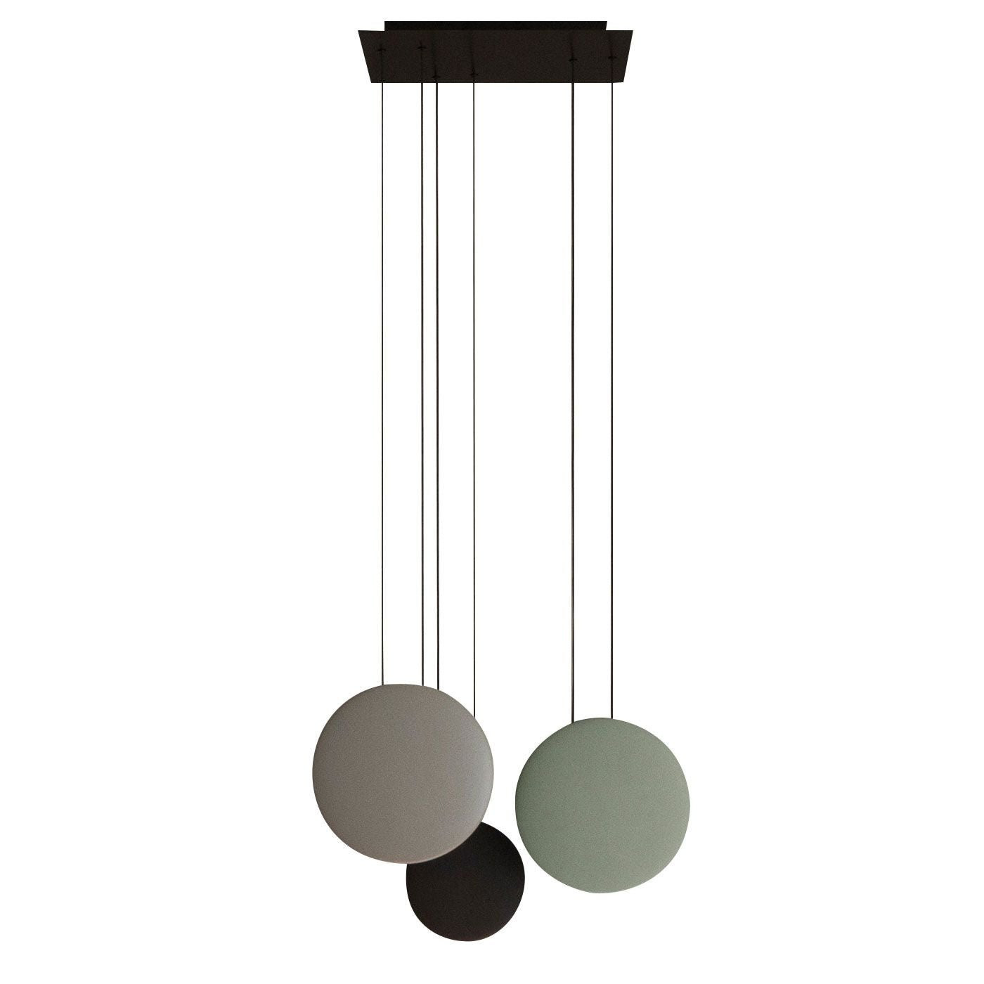 Vibia - Cosmos 2510 hanglamp Groen / Chocola / Licht Grijs