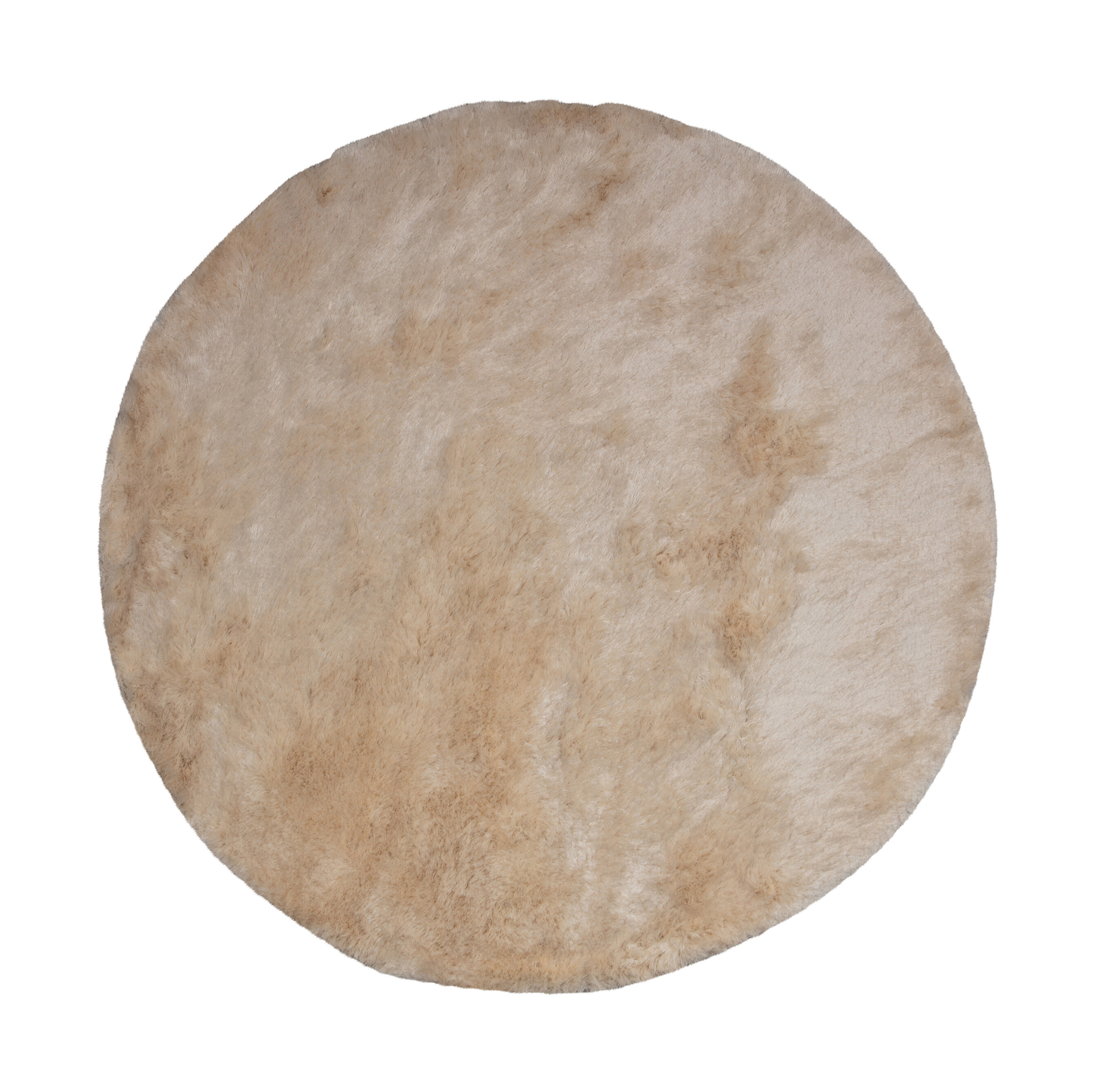 BePureHome Rond Vloerkleed 'Praline' Ø200cm, kleur Ice Cream