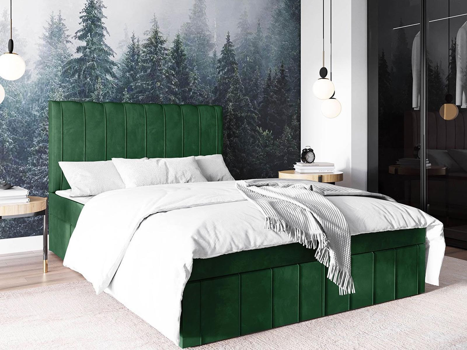 Boxspring WILLIAMS 180x200 cm groen