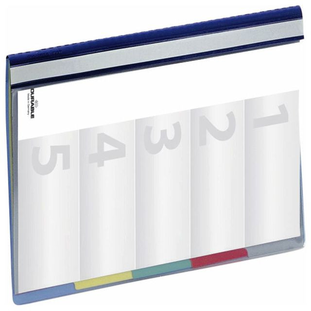 Organisatiemap Durable Divisoflex A4 blauw | 5 stuks