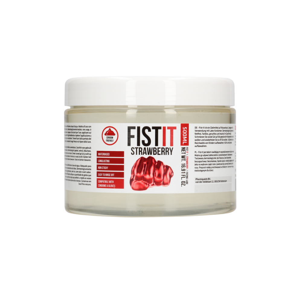 Fist It by Shots Extra Thick Lubricant - Strawberry - 17 fl oz / 500 ml