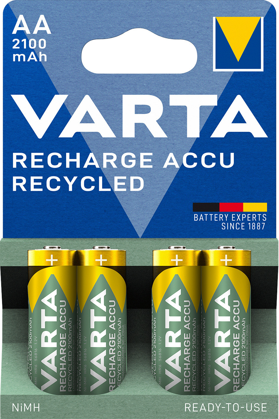 Varta AA Recycled 2100mAh 4x