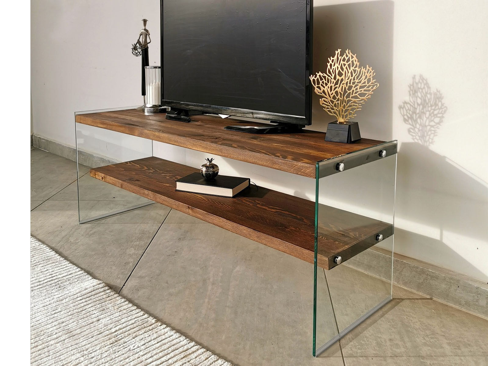 Tv-meubel VEROU 120 cm walnoot