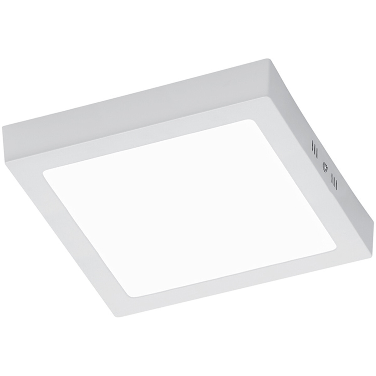 LED Plafondlamp - Plafondverlichting - Trion Zonin - 17W - Warm Wit 3000K - Vierkant - Mat Wit - Aluminium