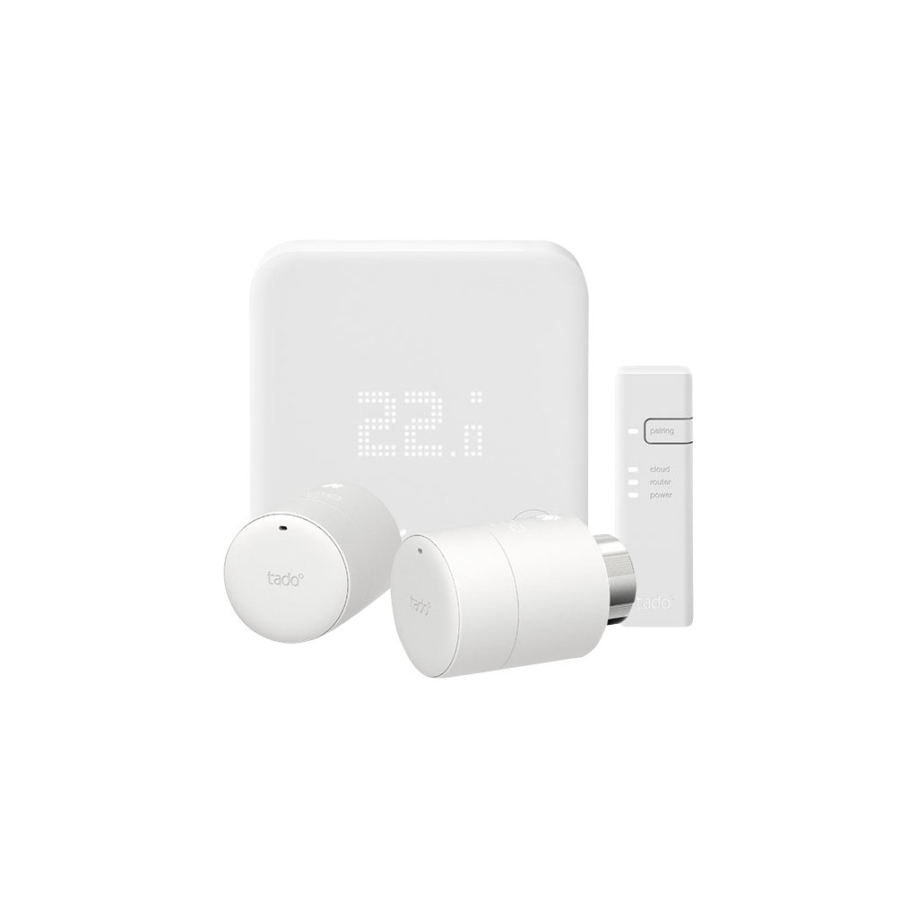 Tado Slimme Thermostaat V3+ startpakket + 2 radiatorknoppen