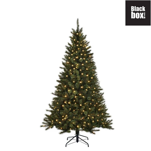 black box kunstkerstboom Toronto met ledverlichting h215 x d132cm