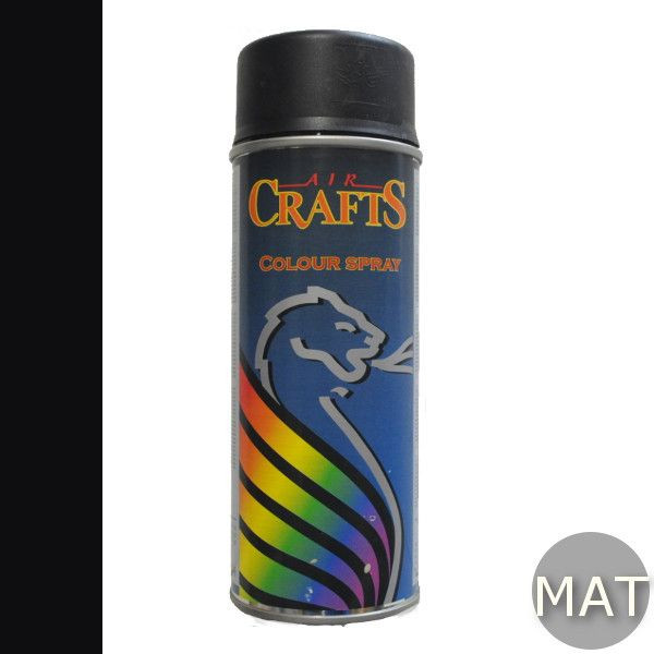 Crafts Spray RAL 9005 Deep Black | Gitzwart | Mat