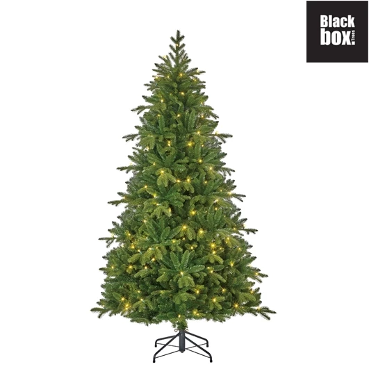 Black Box kunstkerstboom brampton met led h230 x d132 groen