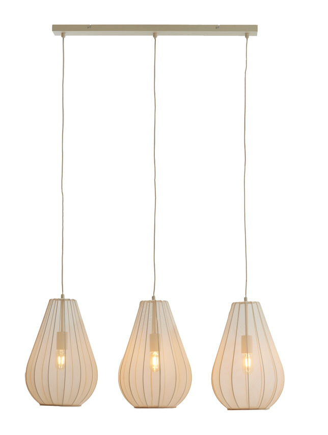 Light & Living Hanglamp 'Itela' 3-Lamps, kleur Zand