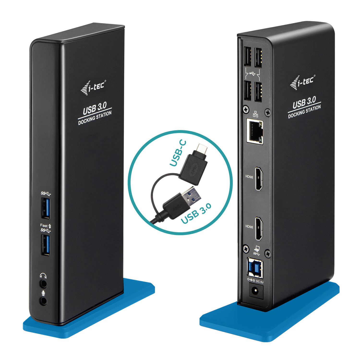 i-tec USB 3.0/USB-C Dual Dock