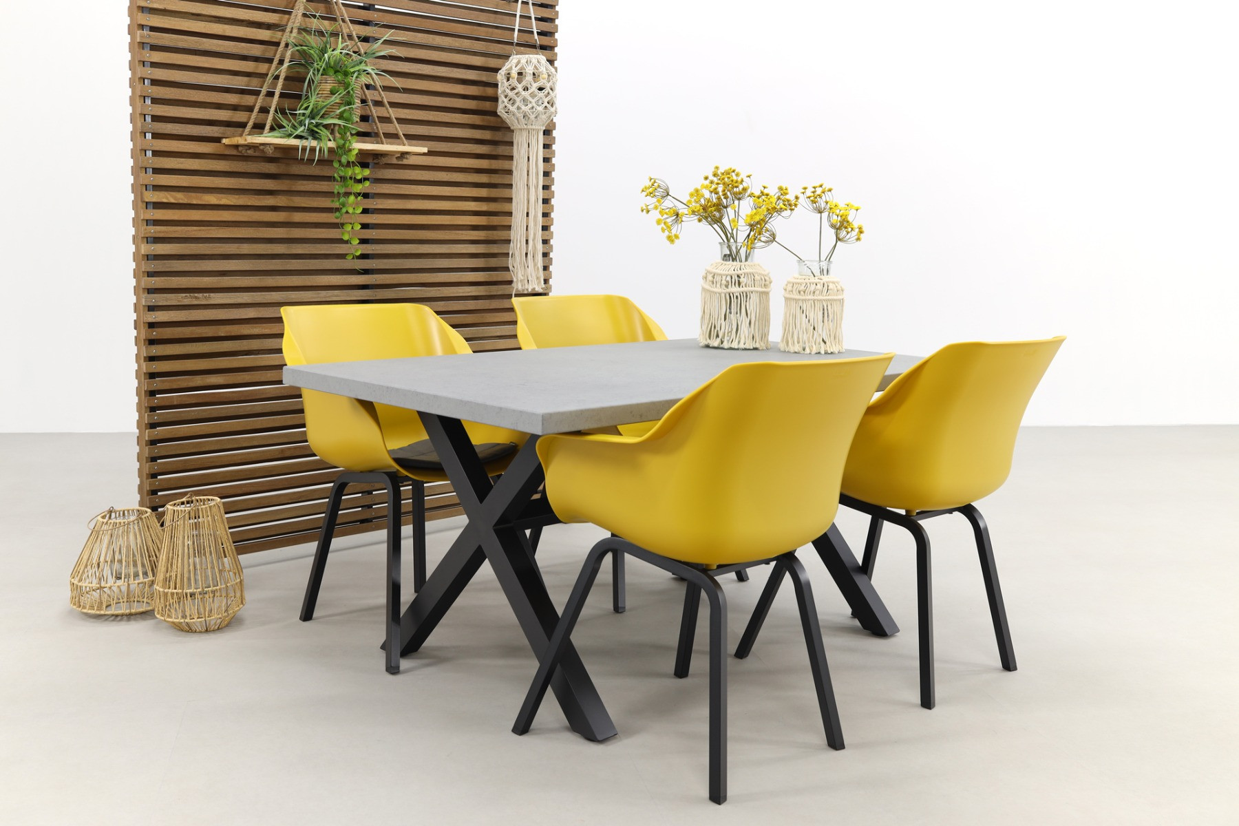 Hartman Sophie Element Yellow/Verona black 160 cm. tuinset - 5-delig