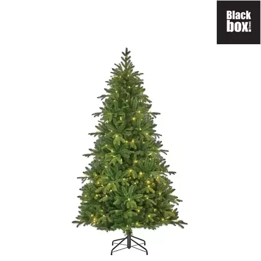 Black Box kunstkerstboom Brampton met led h185 x d114 groen