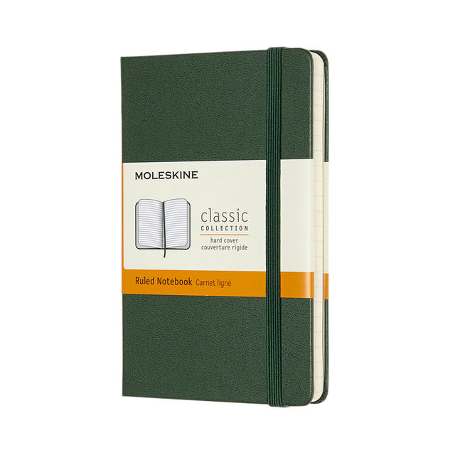 Notitieboek moleskine pocket 90x140 ln hc myrt gn